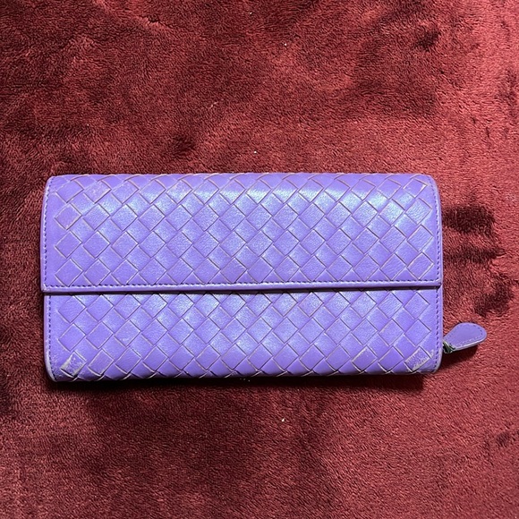 Bottega Veneta Handbags - Bottega Veneta Lilac long Wallet